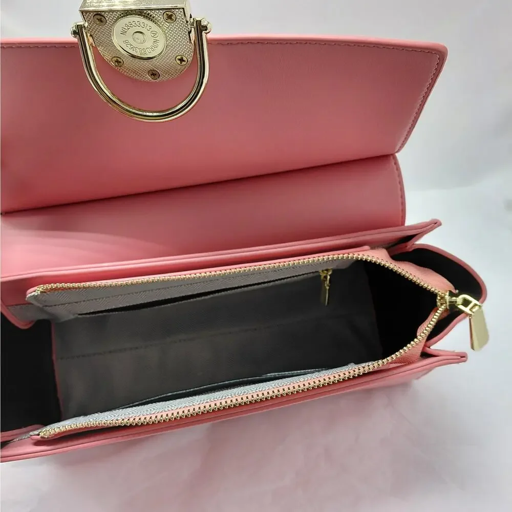Womens Satchel Handbag Pink Quiet Luxury Coquette Office Chic Wedding Party